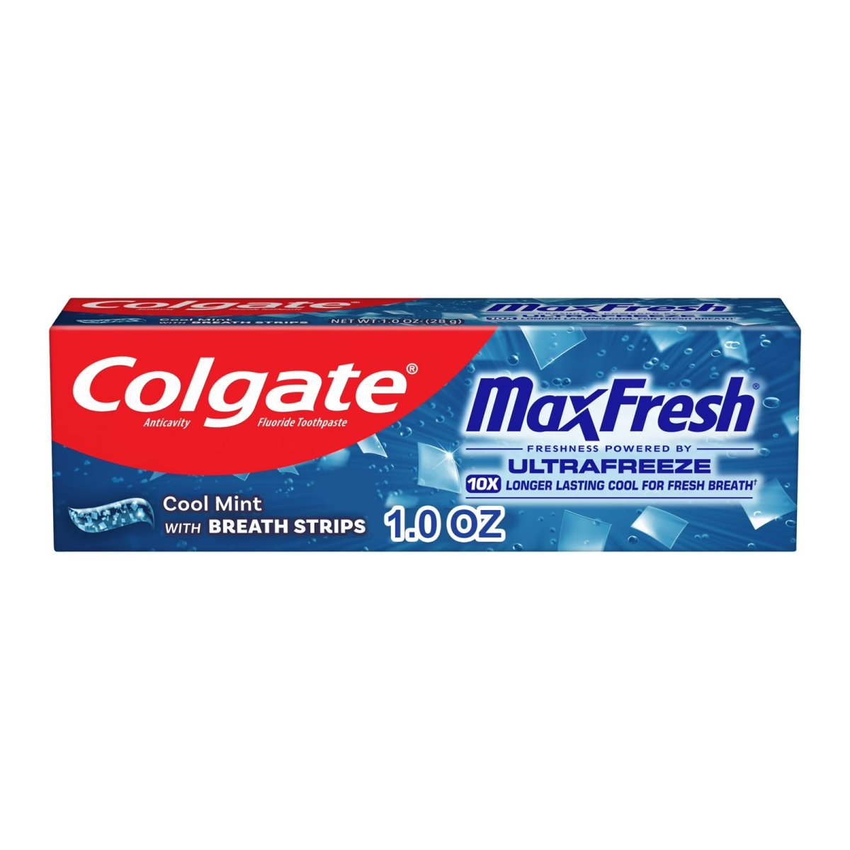 Colgate MaxFresh Fresh Mint Toothpaste, Travel Toothpaste, 1.0 oz