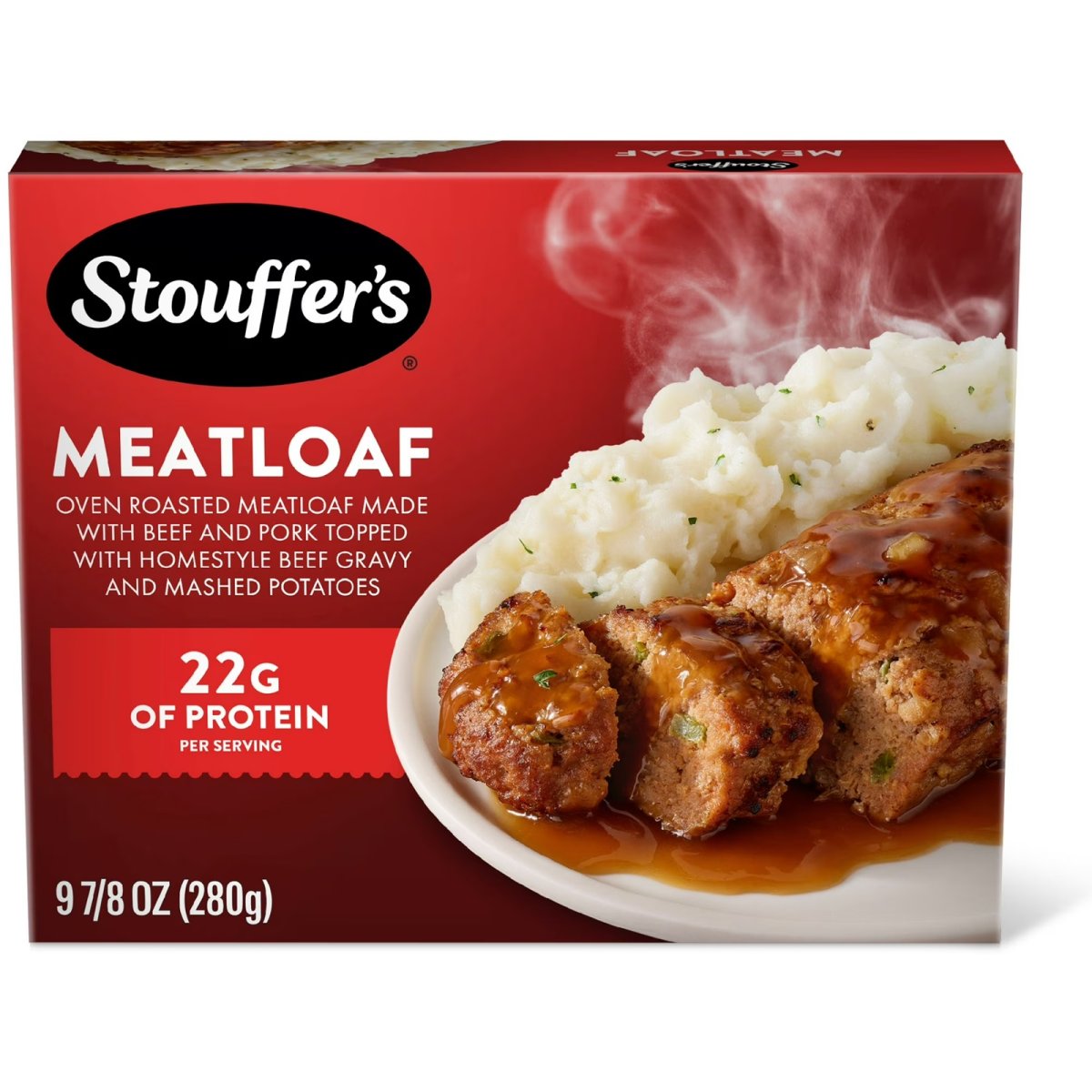 Stouffer's Classic Meatloaf, Single Serving, Microwave Dinner, Frozen Meatloaf Dinner