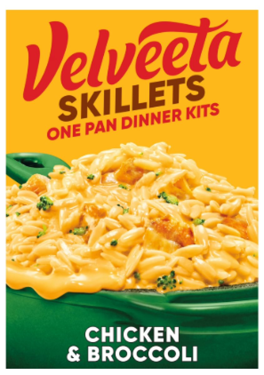 Velveeta Skillets Chicken, Broccoli, and Orzo Pasta Dinner Kit, 13.6 oz Box