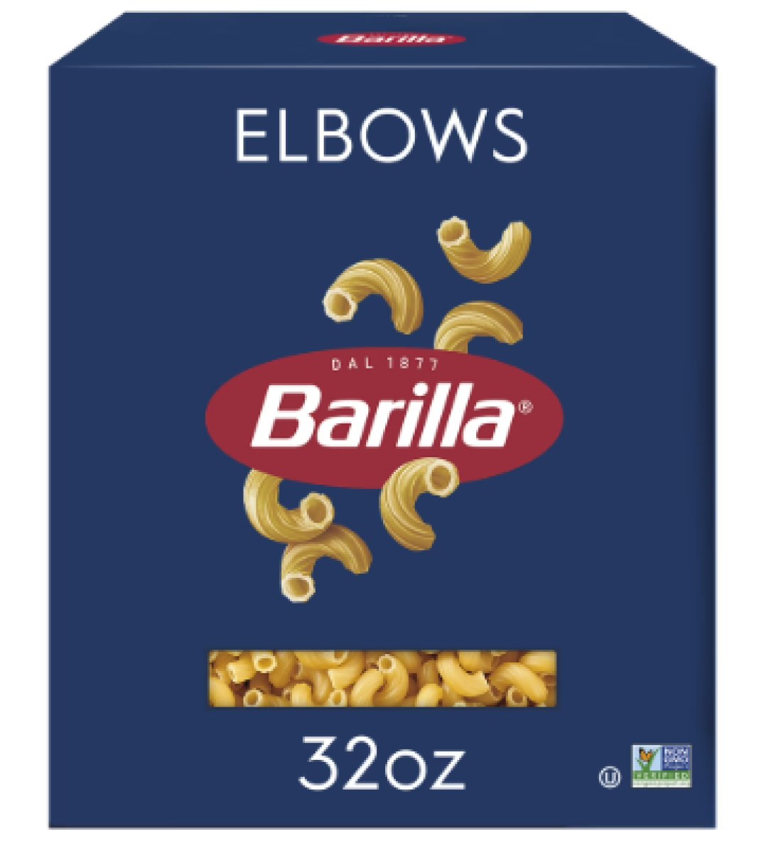Barilla Classic Non-GMO Pasta Elbows, Kosher Certified, 32 oz