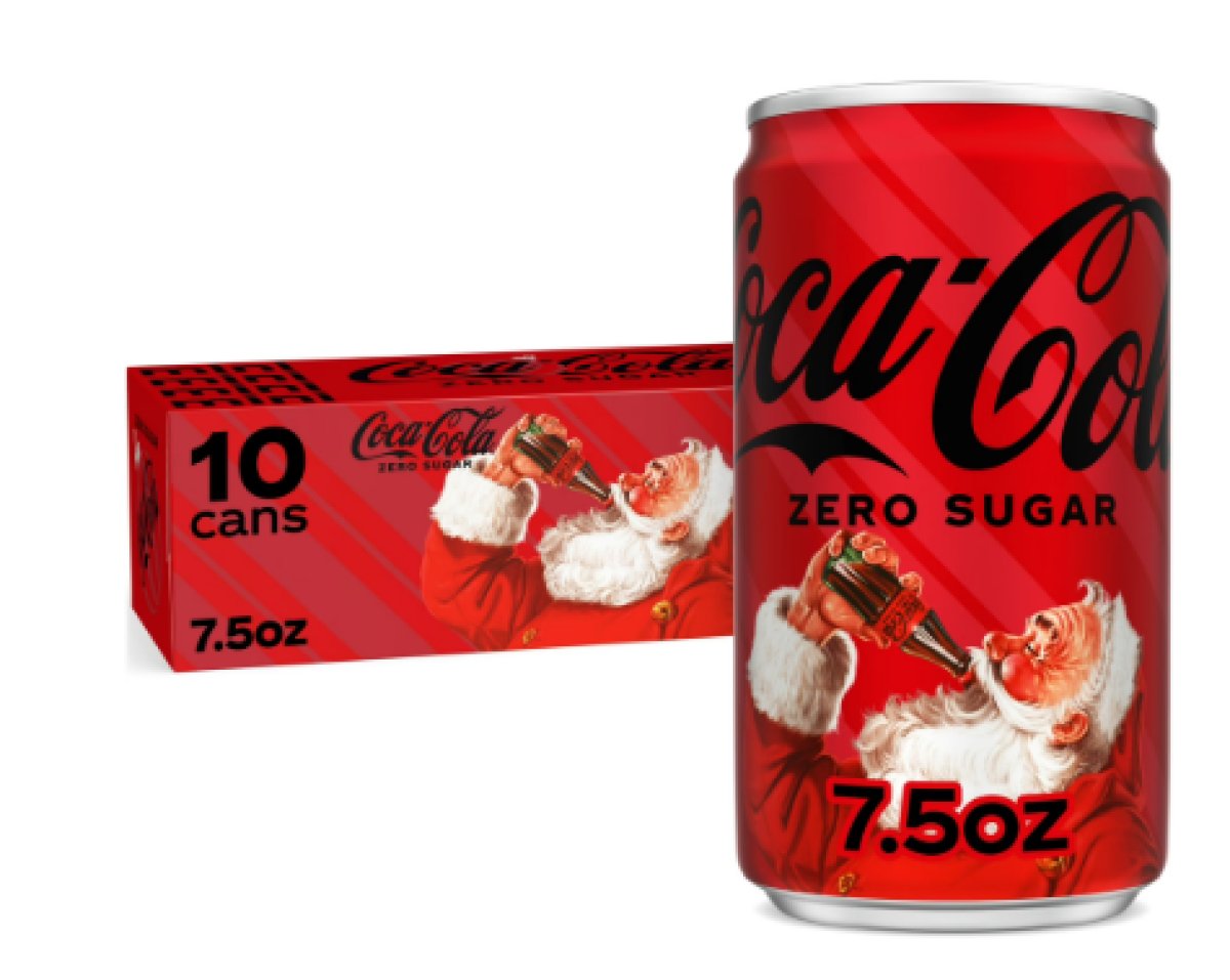Coca-Cola Zero Sugar Sugar-Free Soft Drink Pack, 7.5 fl oz Mini Cans, 10 Pack