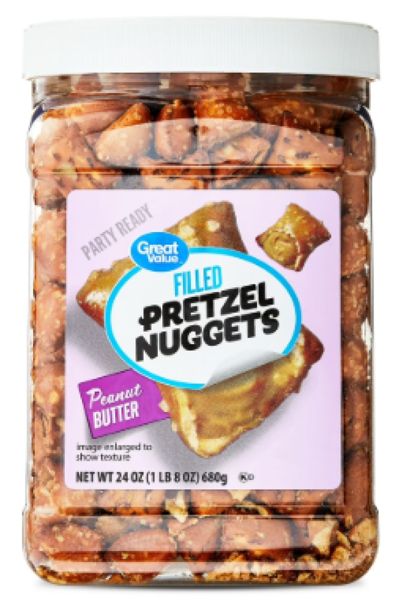 Great Value Peanut Butter Filled Pretzel 24 oz Resealable Container