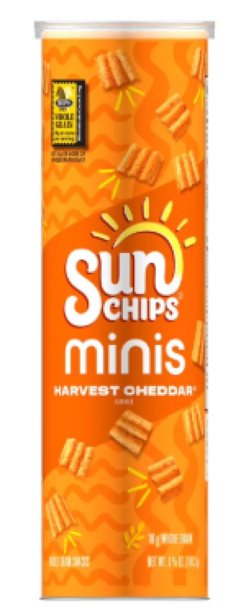 SunChips Minis, Harvest Cheddar Cheese Snack Chips in a Pot, 3.75 oz Pot