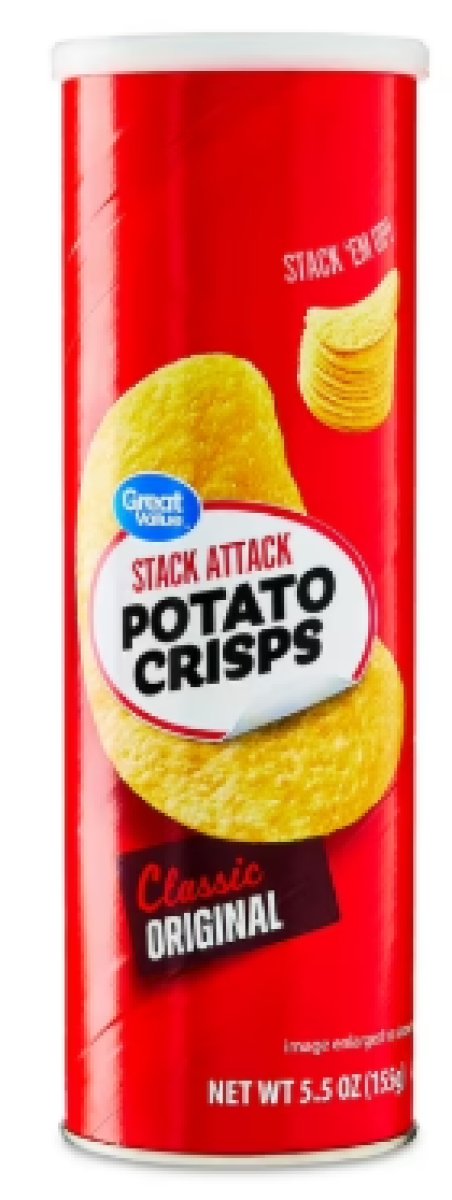 Great Value Original Stacked Potato Chips 5.2 oz