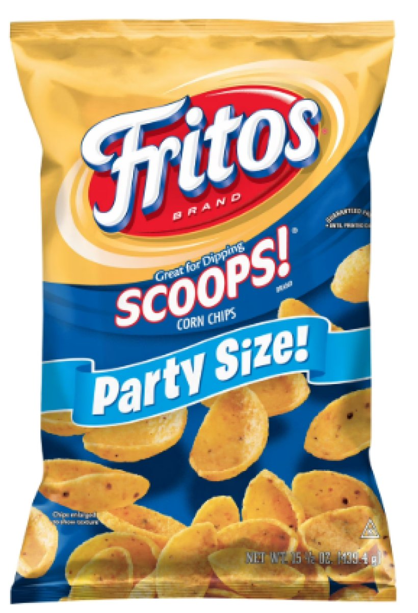 Fritos Scoops! Party Size Corn Snacks, 15.5 oz Bag