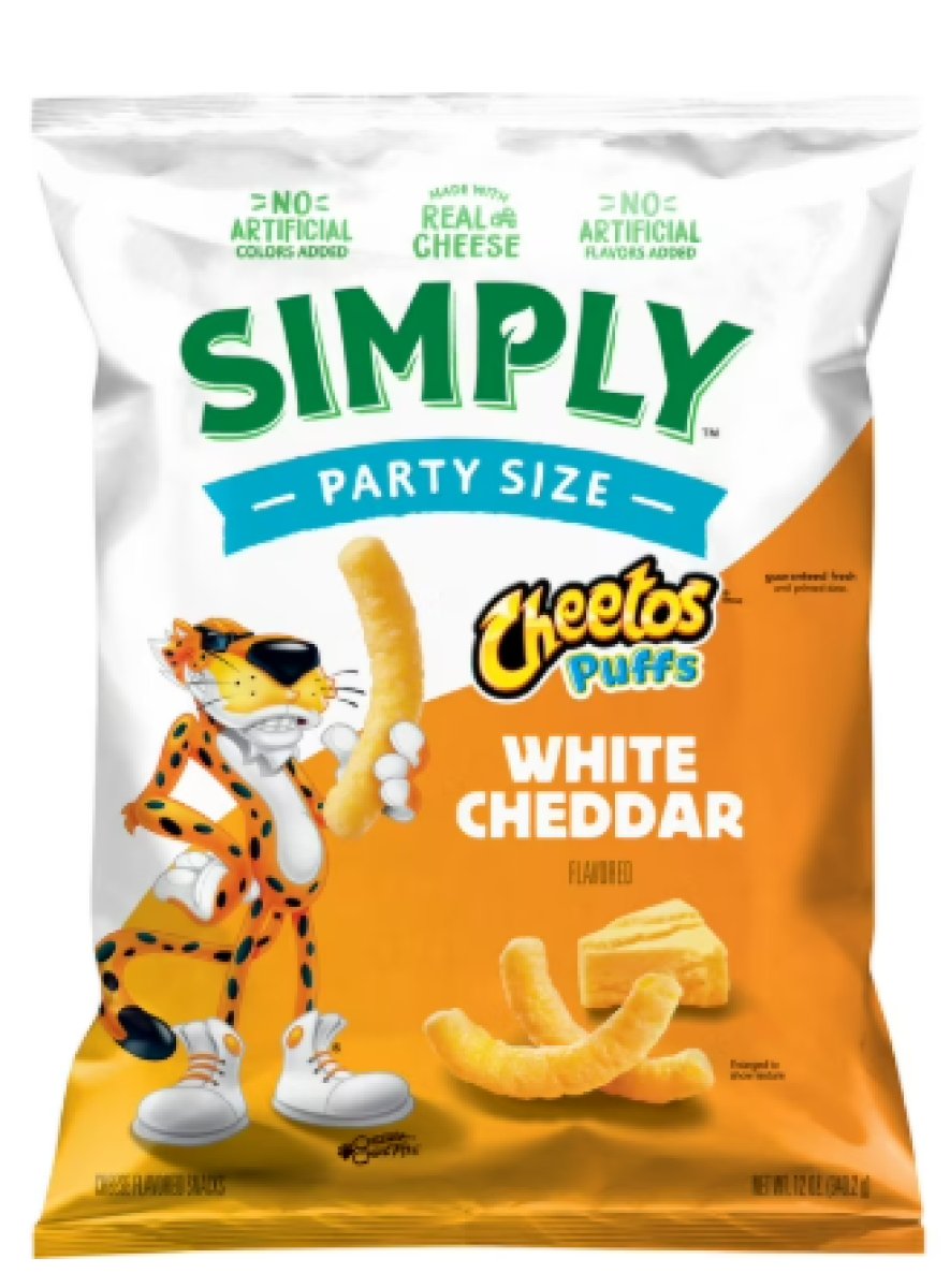 Simply Cheetos White Cheddar Puffs, Party Size, 12 oz