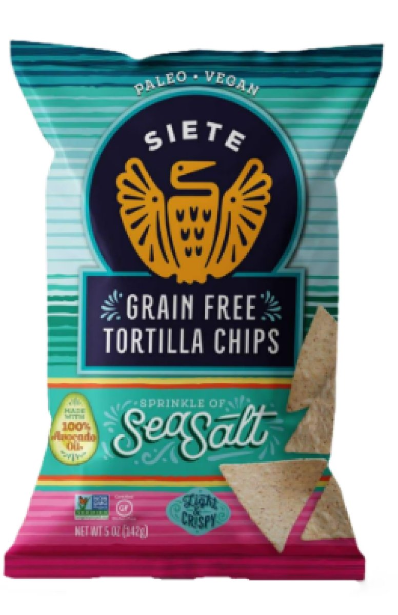 Siete Family Food Grain-Free Tortilla Chips, Sea Salt, 5 oz