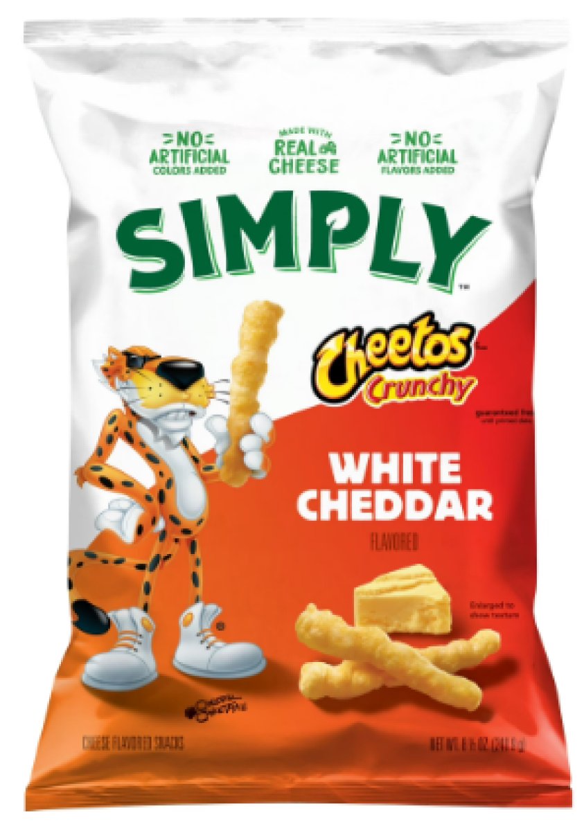 Simply Cheetos Crunchy Snacks with White Cheddar Cheese Flavor 8.5 oz Bag