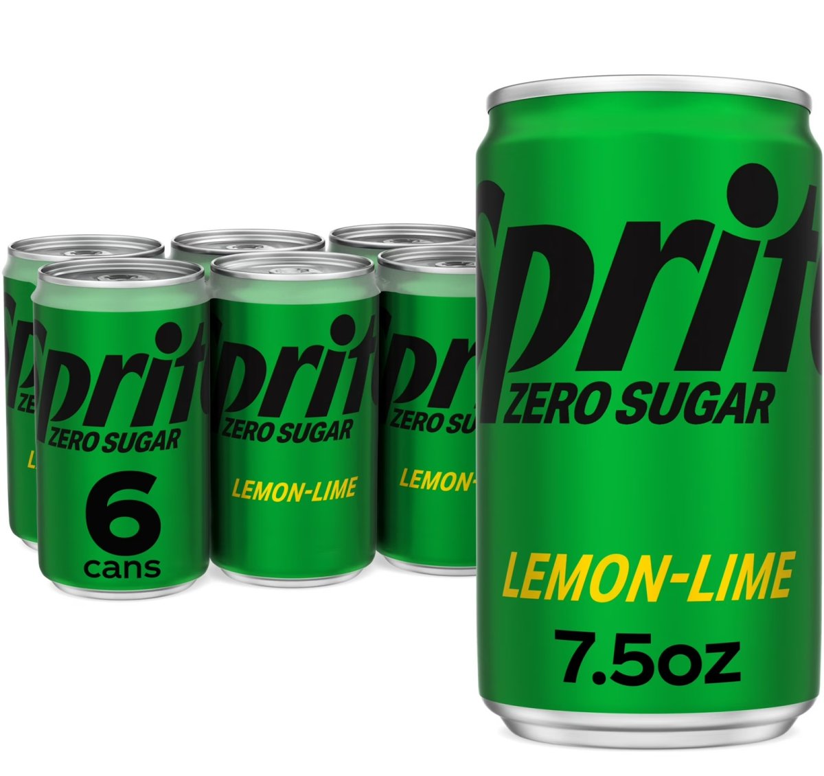 Sprite Zero Sugar Lemon Lime Mini Soda 7.5 fl oz, 6-Pack
