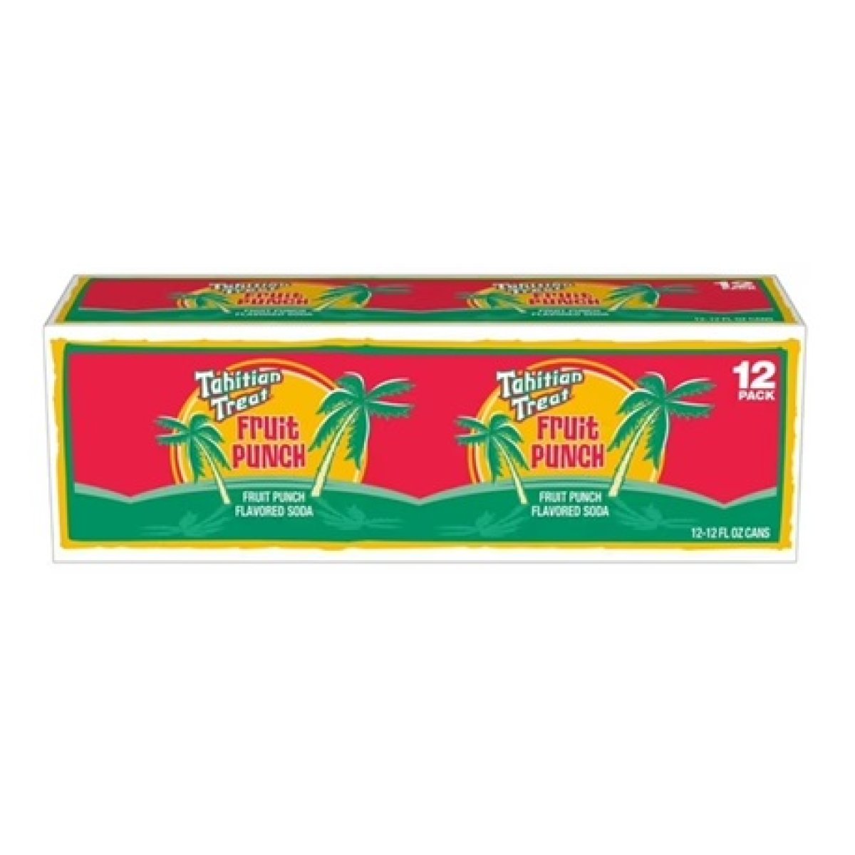 Tahitian Treat Fruit Punch Soda Pop, 12 Fl Oz, 12 Pack Cans