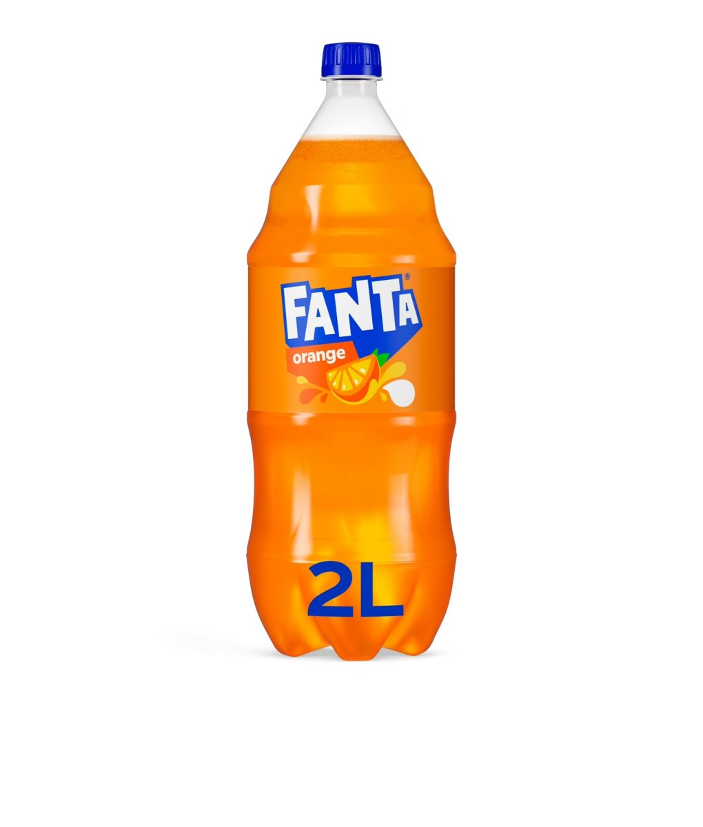 Fanta Orange Soft Drink 2 Liter Bottle