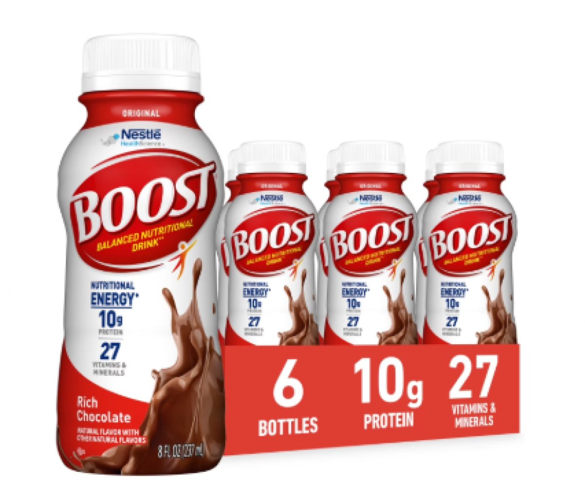 BOOST Original Balanced Nutritional Drink Protein Shakes, Rich Chocolate, 8 fl oz, 6 Pack