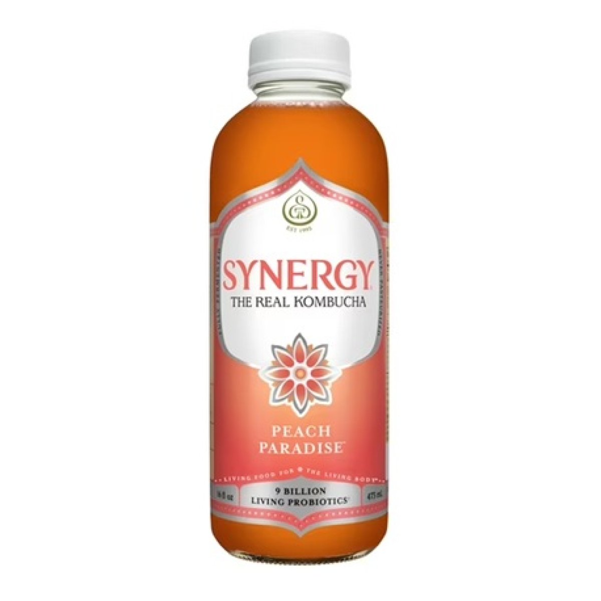 Synergy The Real Kombucha Peach Paradise, 16 fl oz