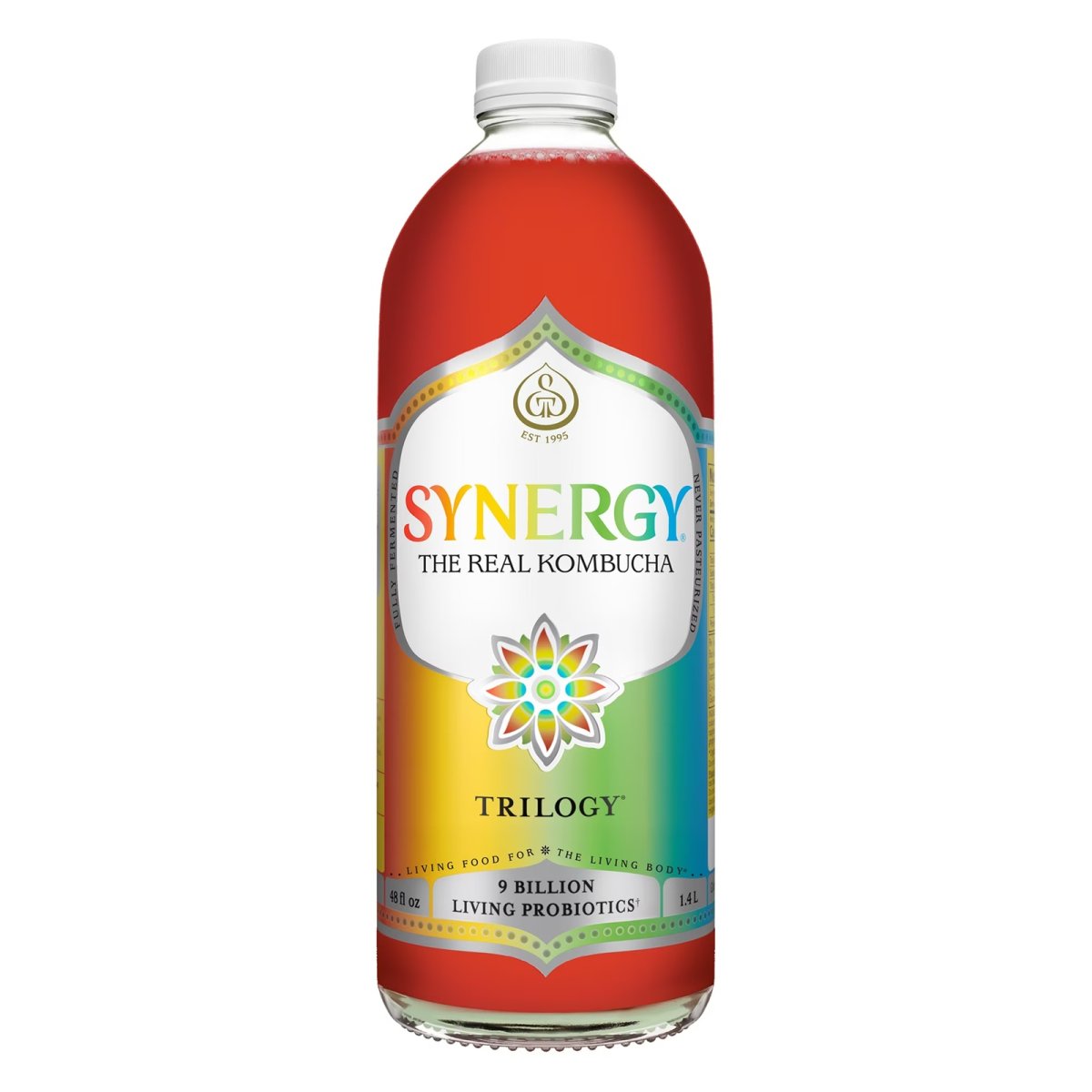 GT's Synergy Raw Trilogy Kombucha, Chilled, 48 fl oz