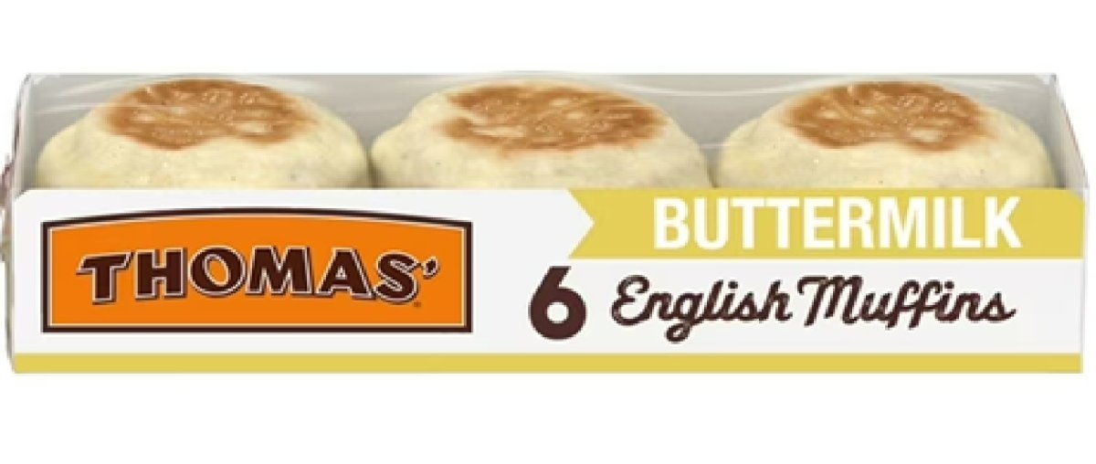 Thomas English Buttermilk Muffins, 6 Count, English Muffins, 13 oz Tray