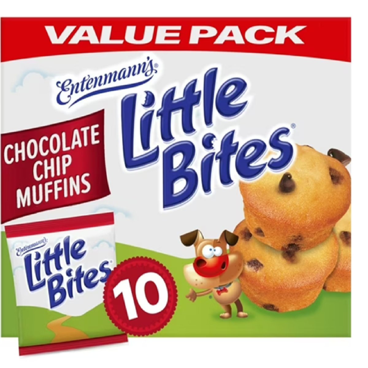 Little Bites Chocolate Chip Muffins 10 pack, Real Chocolate Mini Muffins, 16.5 oz Multipack