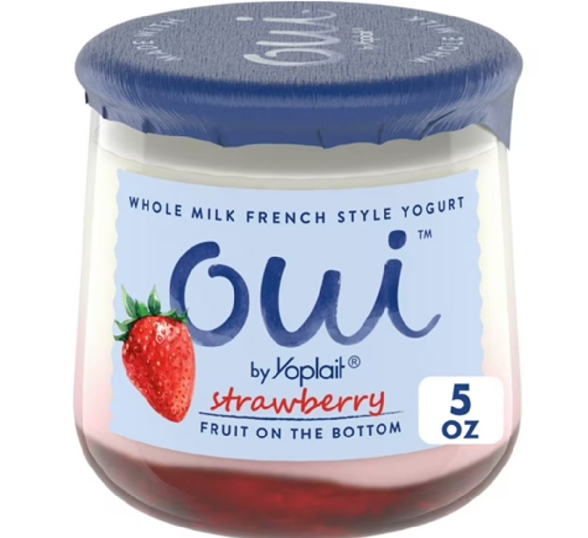 Oui by Yoplait French Style Strawberry Whole Milk Yogurt, 5 oz Jar