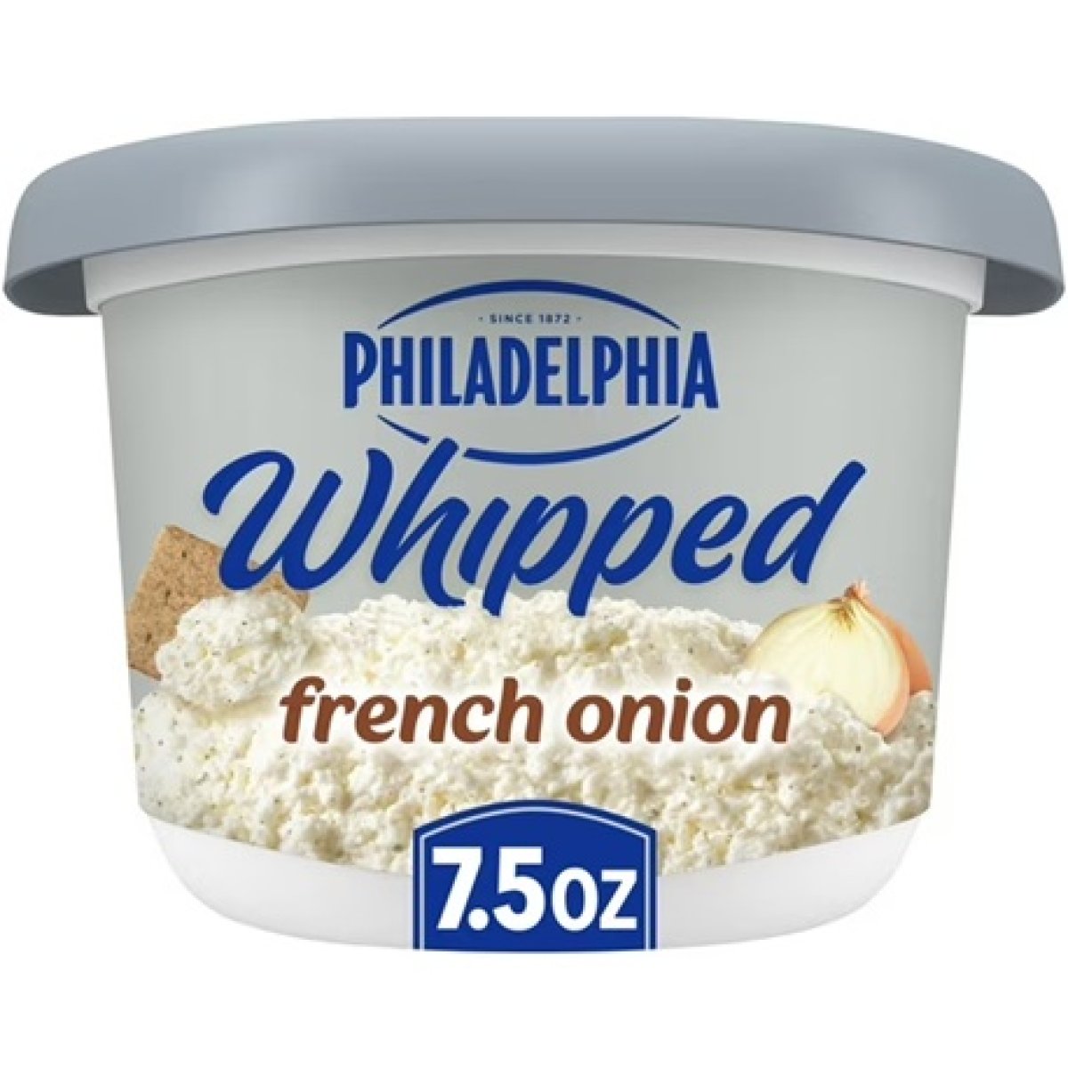 Philadelphia French Onion Whipped Cream Cheese Spread, 7.5 oz Tub