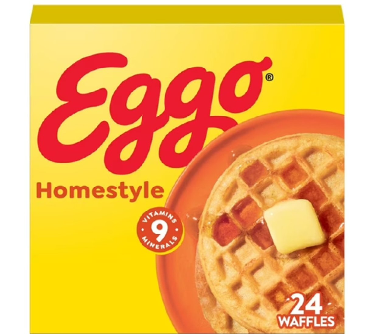 Eggo Homemade Waffles Frozen Breakfast, 29.6 oz, 24 Units