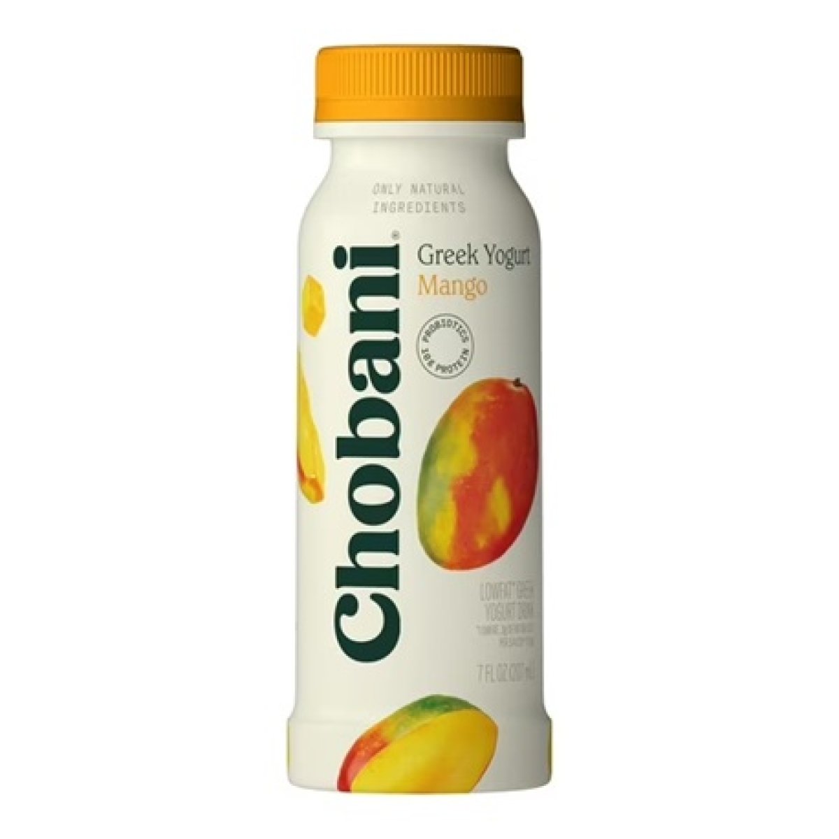 Chobani Low-Fat Greek Yogurt Drink Mango 7 fl oz Bottle
