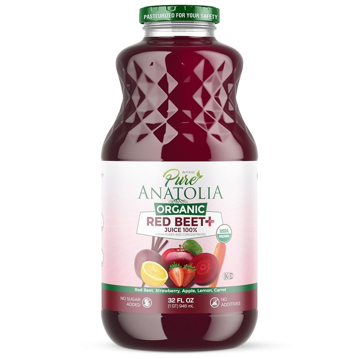 Pure Anatolia Organic Red Beetroot + Juice, 32oz