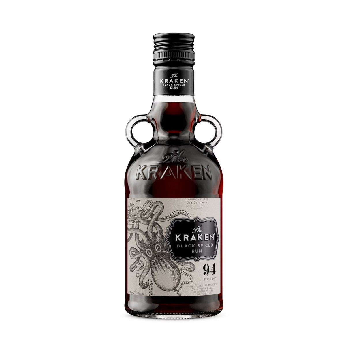 Kraken Rum Spiced Dark Rum 94 Degrees, 375ml Glass Bottle, 47% ABV