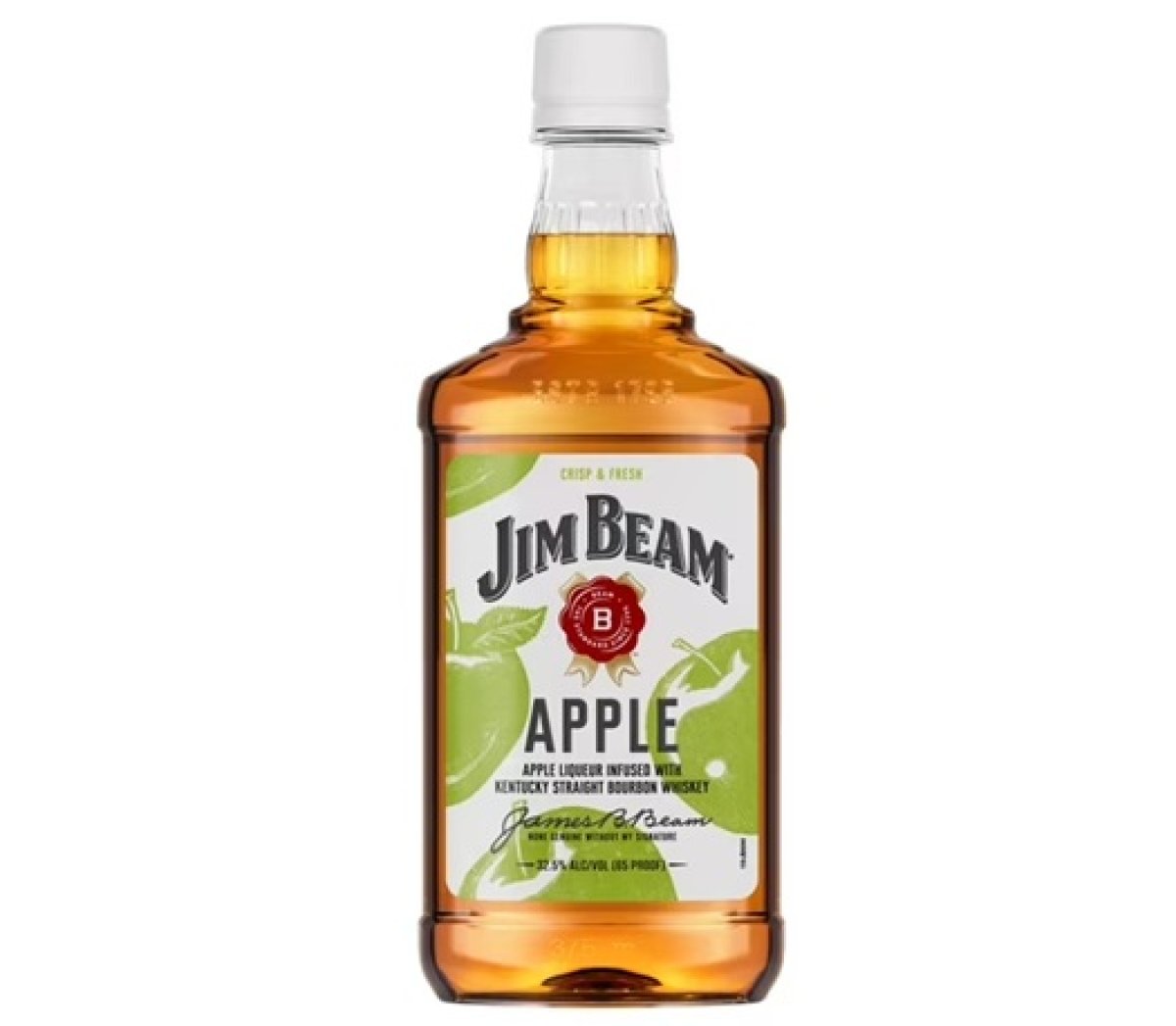 Jim Beam Apple Flavored Whiskey Pet Bottle 375ml, 33% Adv