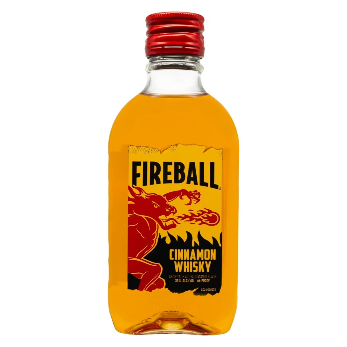 Fireball Cinnamon Whisky 200ml Plastic Bottle, 33% Alcohol