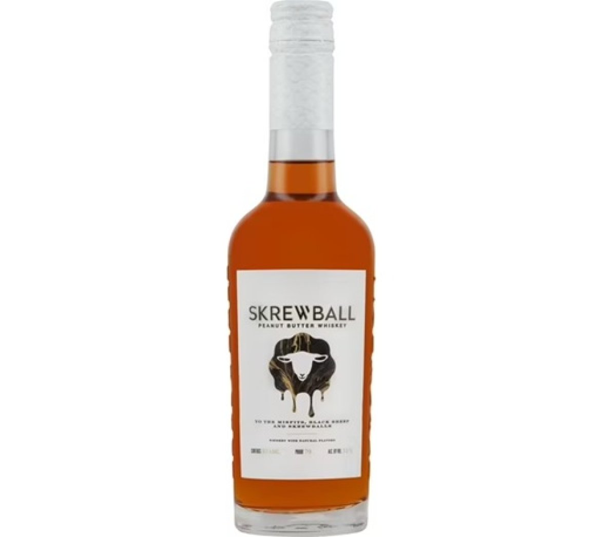 Skrewball Peanut Butter Whiskey with Natural Flavors, 375ml Bottle, 35% ABV