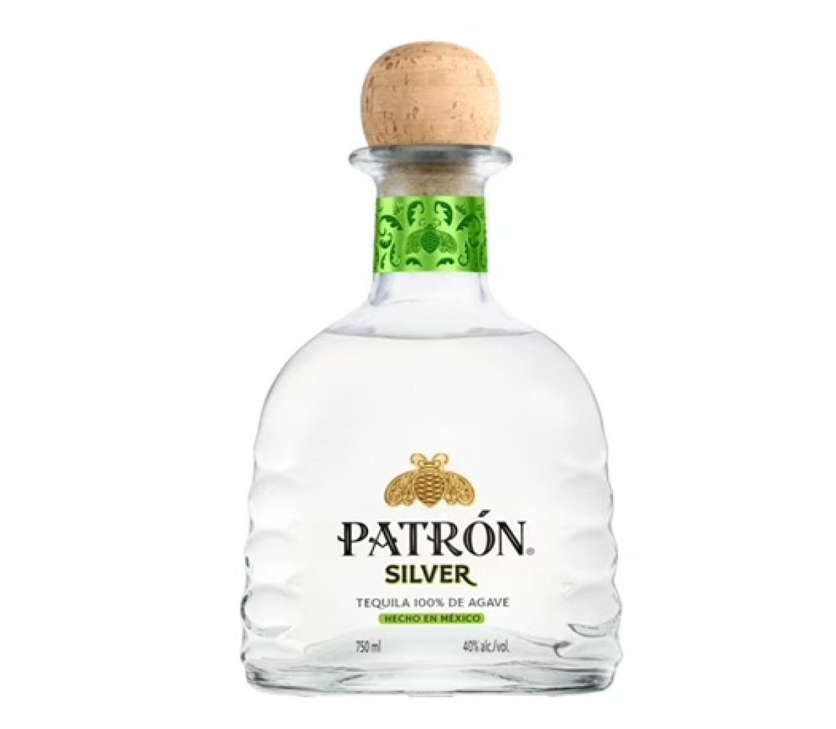 Patron Silver Tequila 750ml Bottle, 40.0% Abs