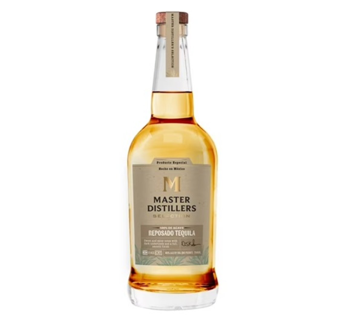 Masters Tequila Destilador Reposado 750 ml, 80 Degrees