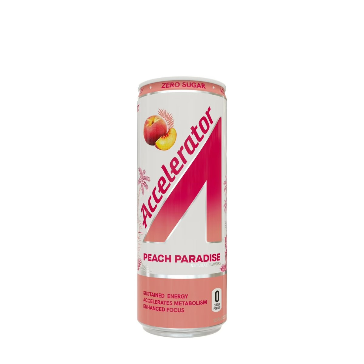 Accelerator Peach Paradise Energy Drink 12 fl oz Can