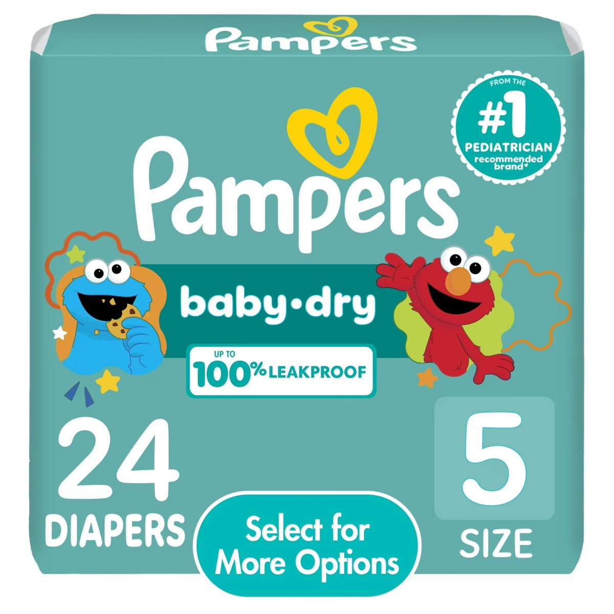 Pampers Baby Dry Diapers Size 5, 24 Units (Select to See More Options)