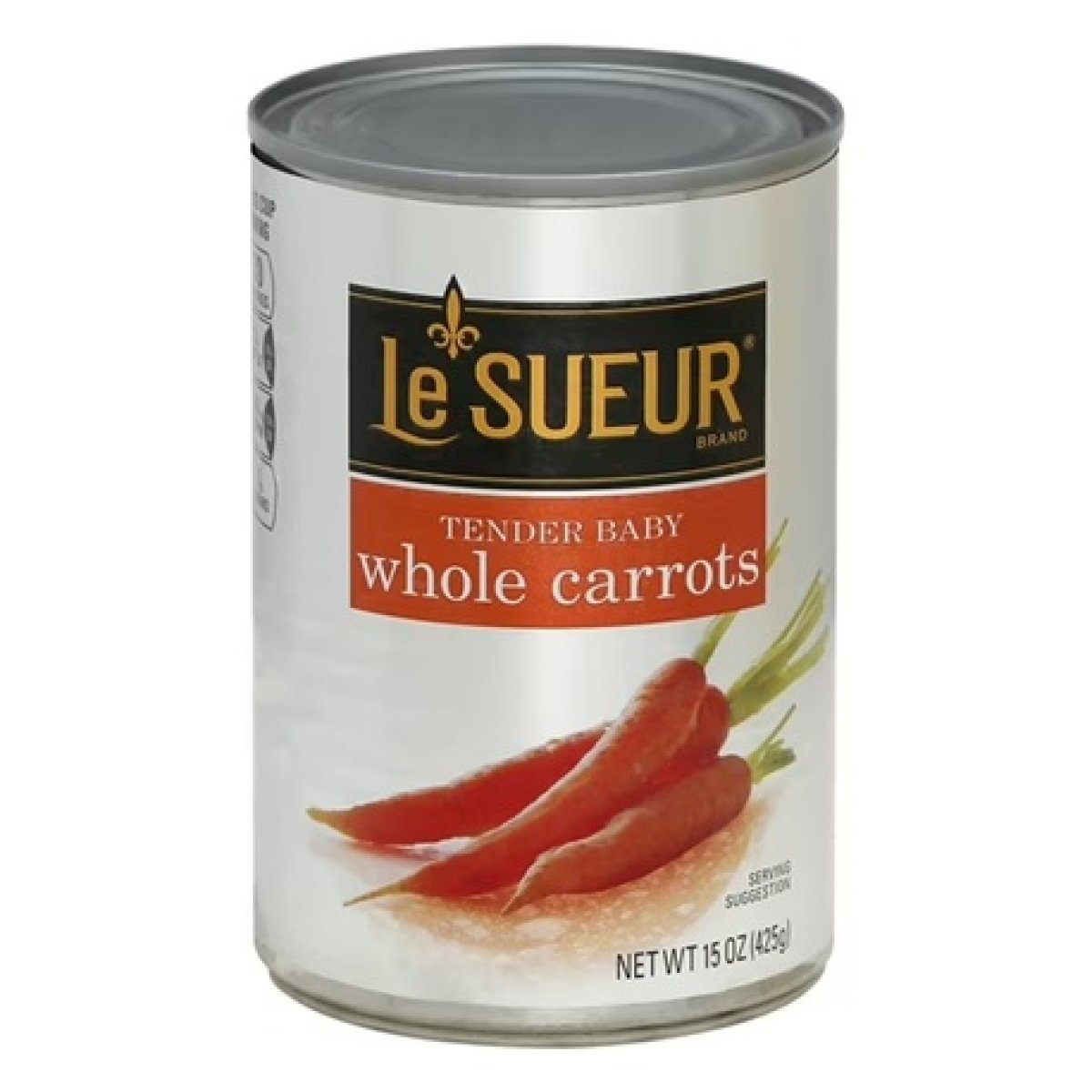 Le Sueur Whole Tender Carrots, Shelf Stable, 15 oz Can