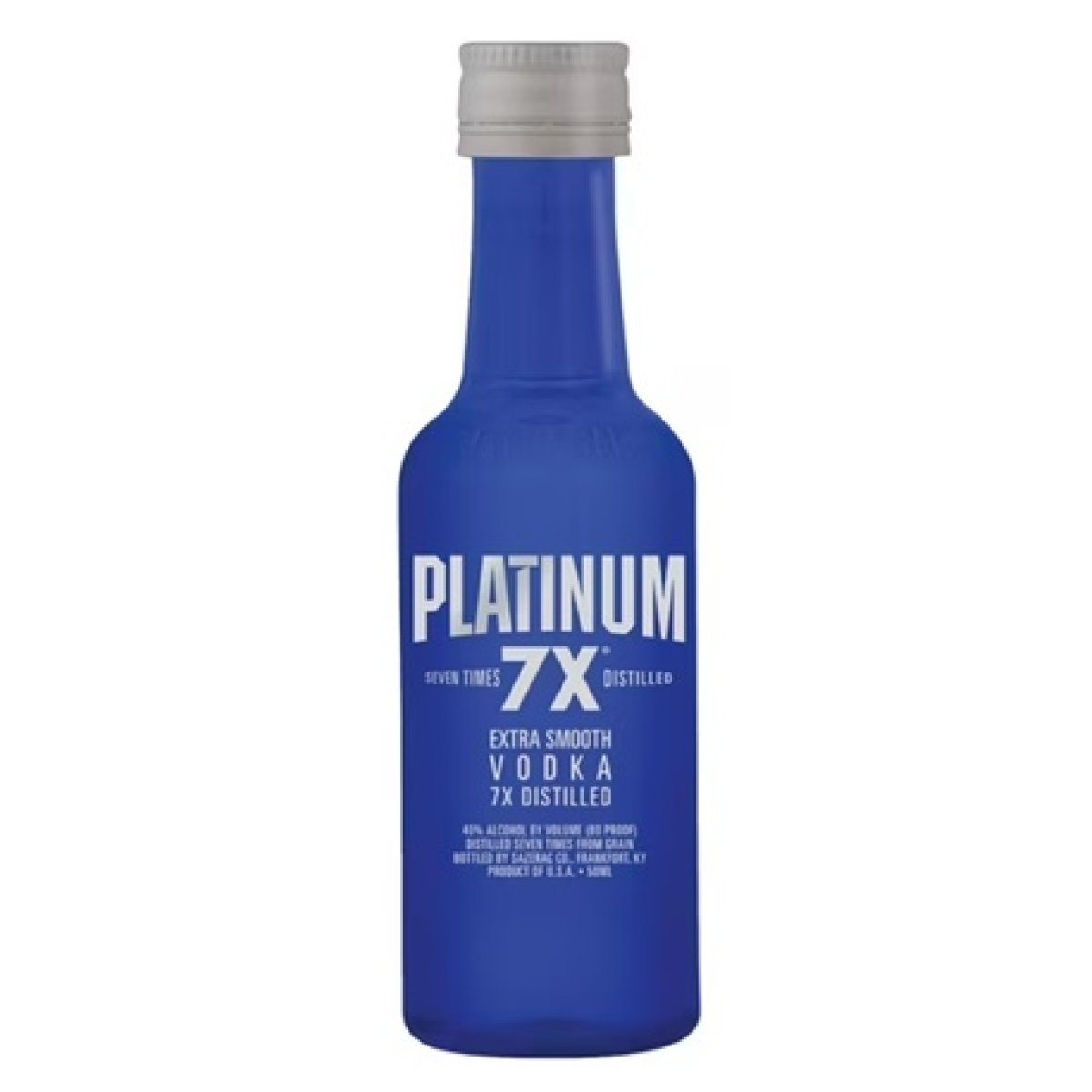 Platinum 7X Vodka Seven Times Distilled Extra Smooth, 50ml, 80 Degrees
