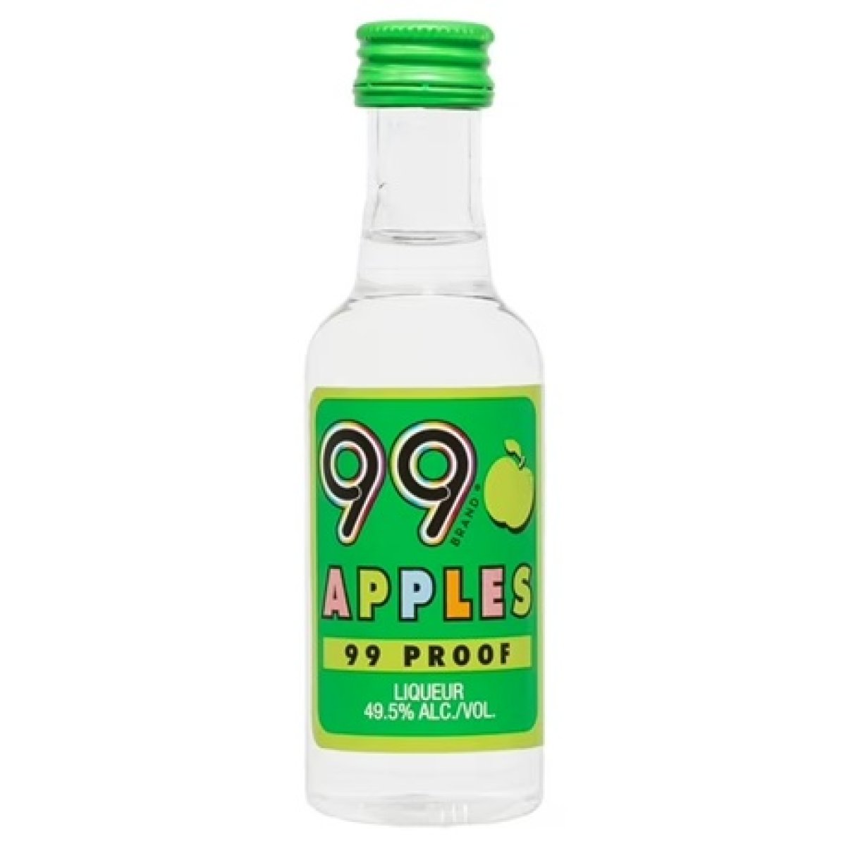 99 Brand Apple Licueru, 50ml Liquid, 49.5% Alcohol