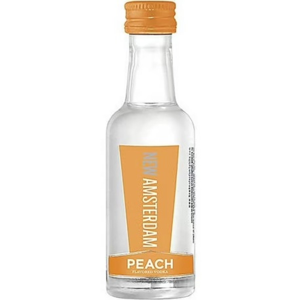 New Amsterdam Peach Flavored Vodka 50ml Plastic Bottle