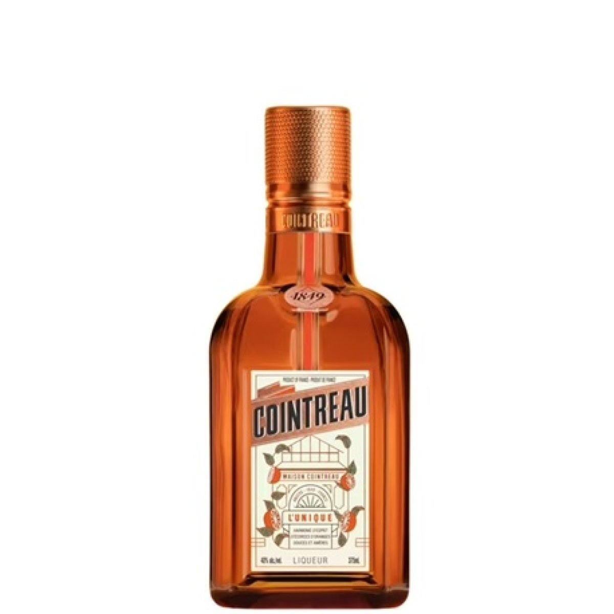 Cointreau Triple Second Orange Liqueur, 375ml Glass Bottle, 40% Abs