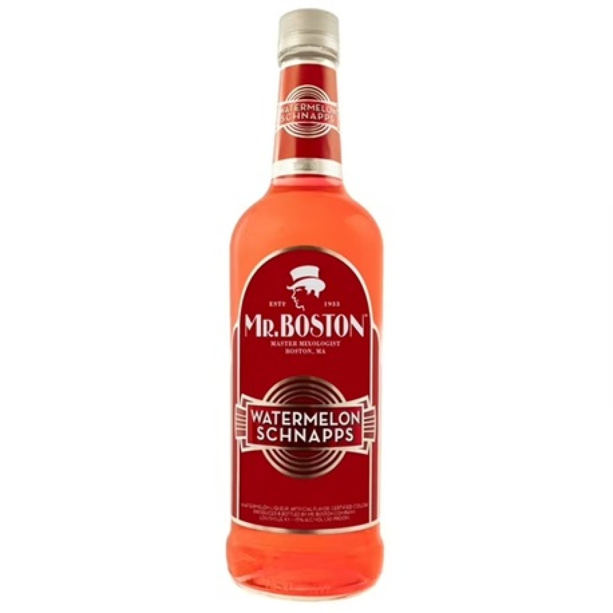 Mr. Boston Watermelon Schnapps Licore, 750ml, 15% Alcohol, Cocktail Mixers