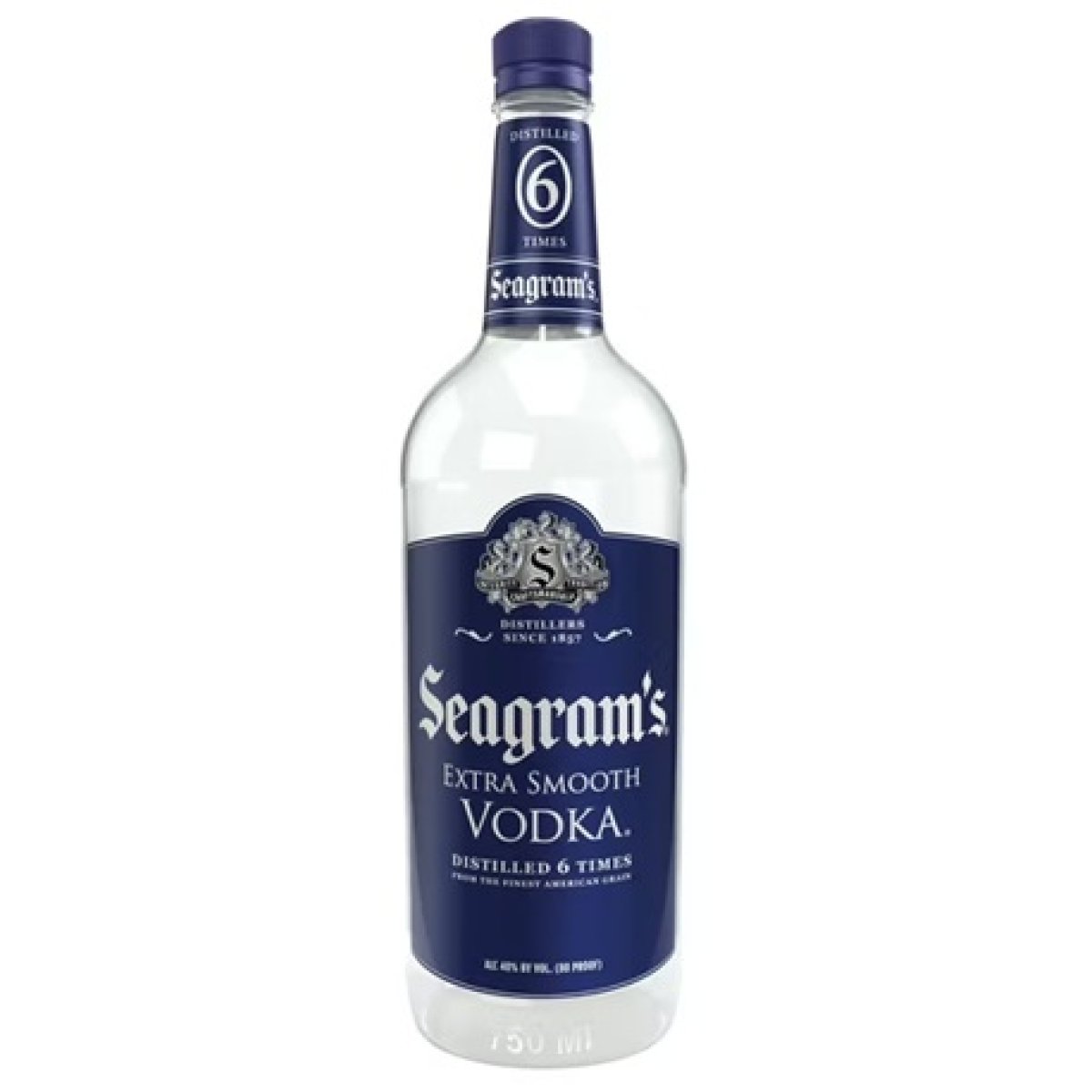 Seagram's Extra Smooth Vodka, 750 ml bottle, 40% Abbreviated