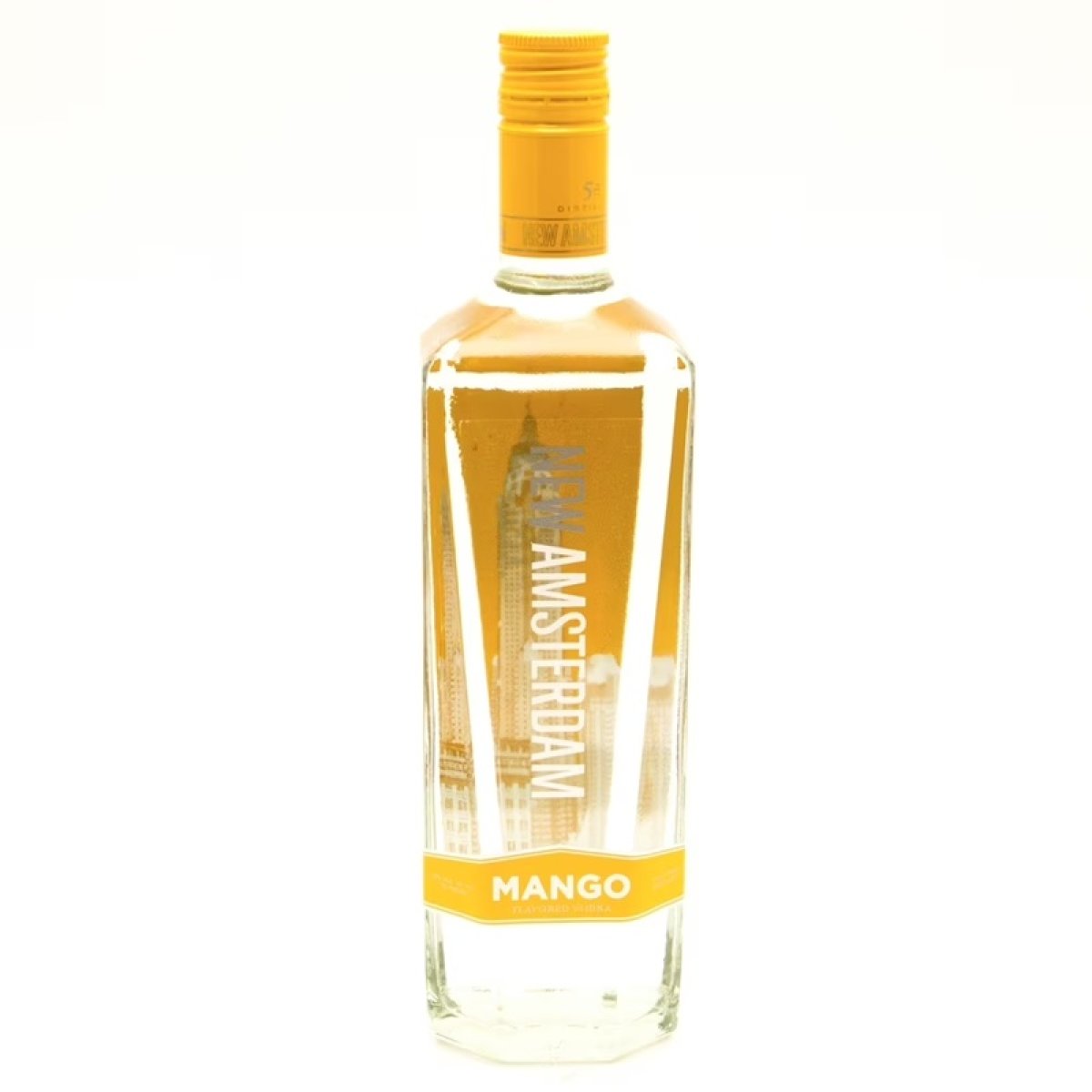 New Amsterdam Mango Flavored Vodka 750ml Glass Bottle, 35% Alcohol