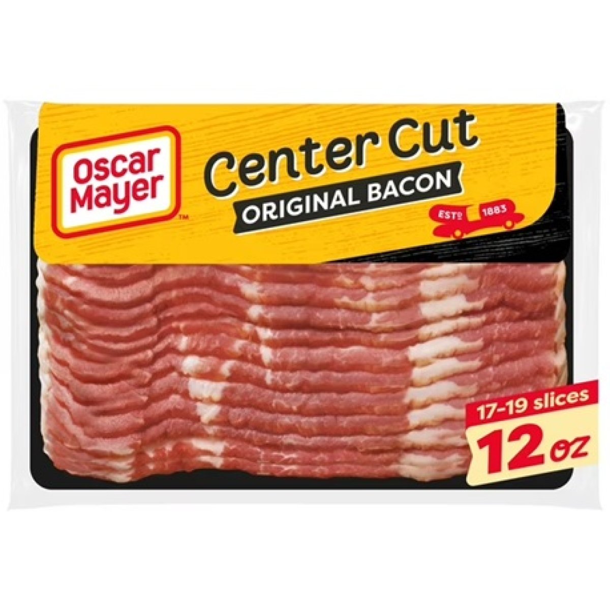 Oscar Mayer Original Center-Cut Bacon for a Low-Carb Lifestyle, 12 oz Pack