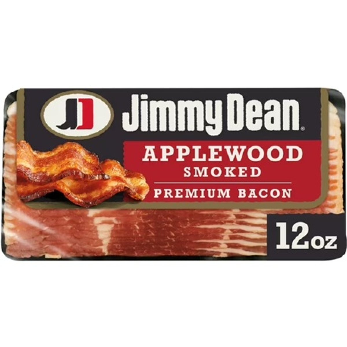 Jimmy Dean Premium Applewood Smoked Chilled Bacon, 12 oz