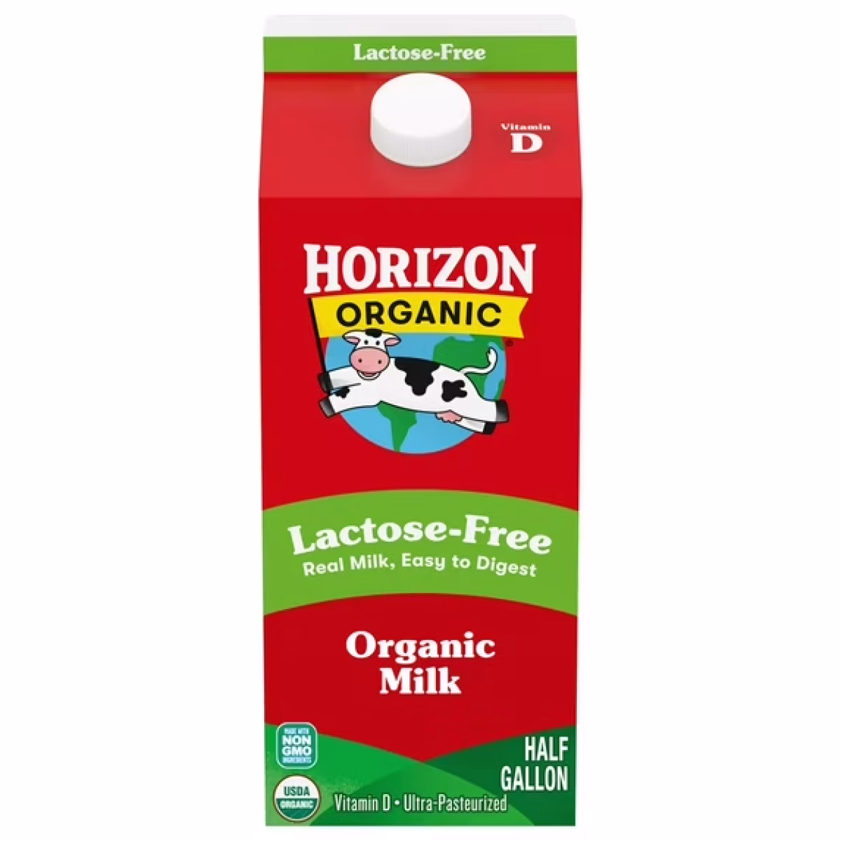Horizon Organic Lactose Free Milk, Whole, 64 fl oz Carton