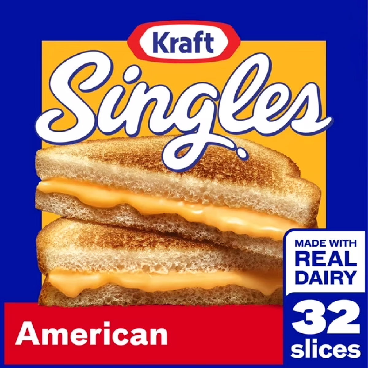 Kraft Singles American Slices Twin Pack, 32 ct Pack