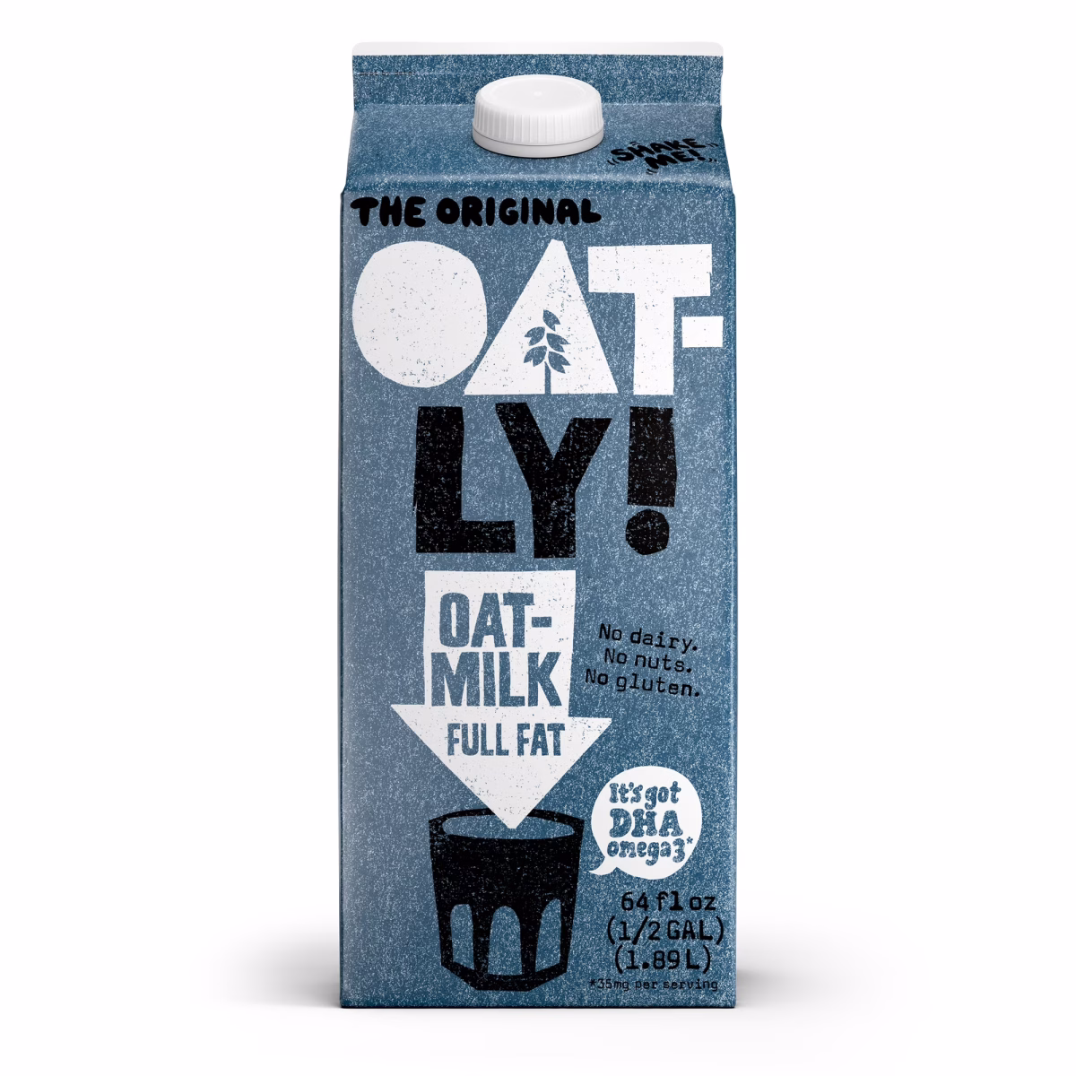 Oatly Full Fat Oatmilk, Dairy-Free Milk, 64 fl oz Refrigerated Carton