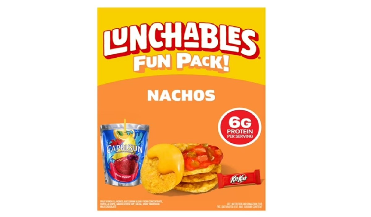 Lunchables Nachos with Capri Sun Fruit Punch and Kit Kat Fun Pack, 4.7 oz and 6 fl oz Pack